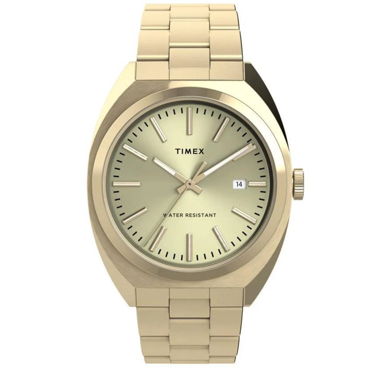 Timex Men's Quartz Watch - Milano XL Champagne Dial Bracelet | TW2U15700VQ Timex Watches