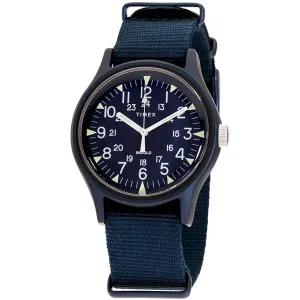 Timex Men's Quartz Watch - MK1 Blue Dial Blue Nylon Strap | TW2R37300VQ Timex Watches