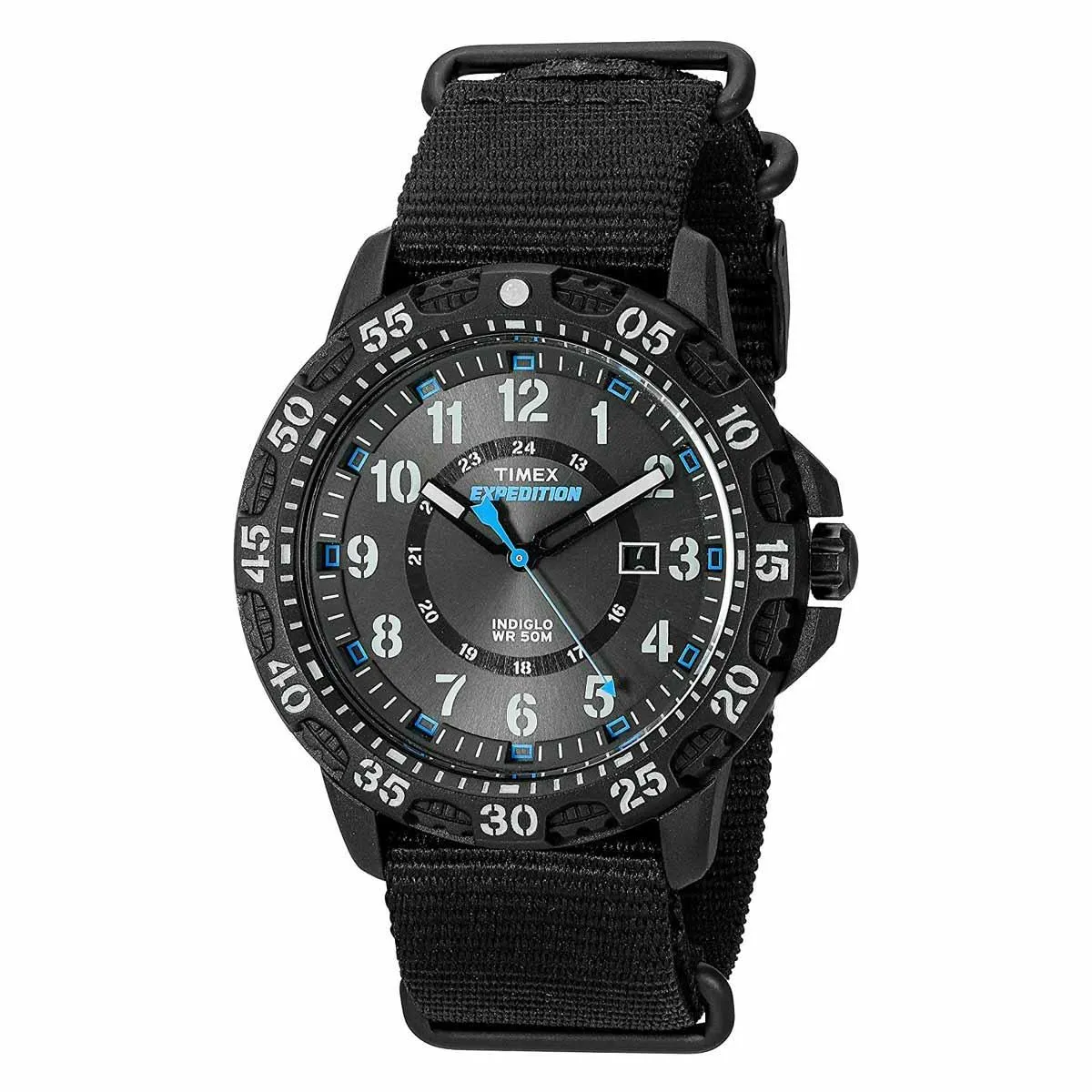 Timex Men's Strap Watch - Expedition Gallatin Rotating Bezel Black Dial | Tw4B03500JV Timex Watches