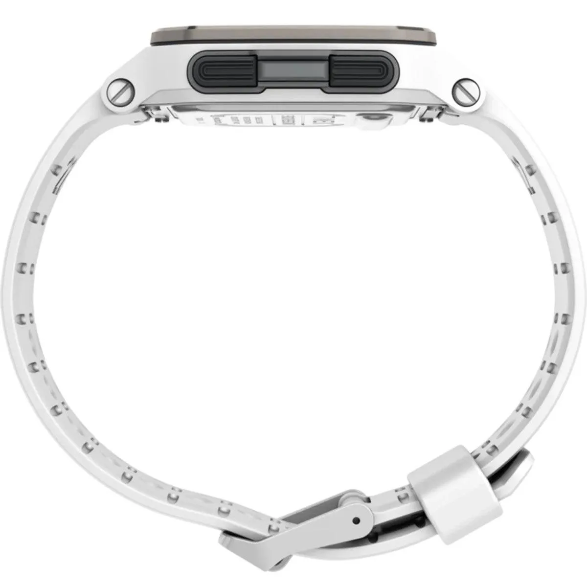 Timex Men's Watch - Command Urban Digital Grey Dial White Rubber Strap | TW5M29100 Timex Watches