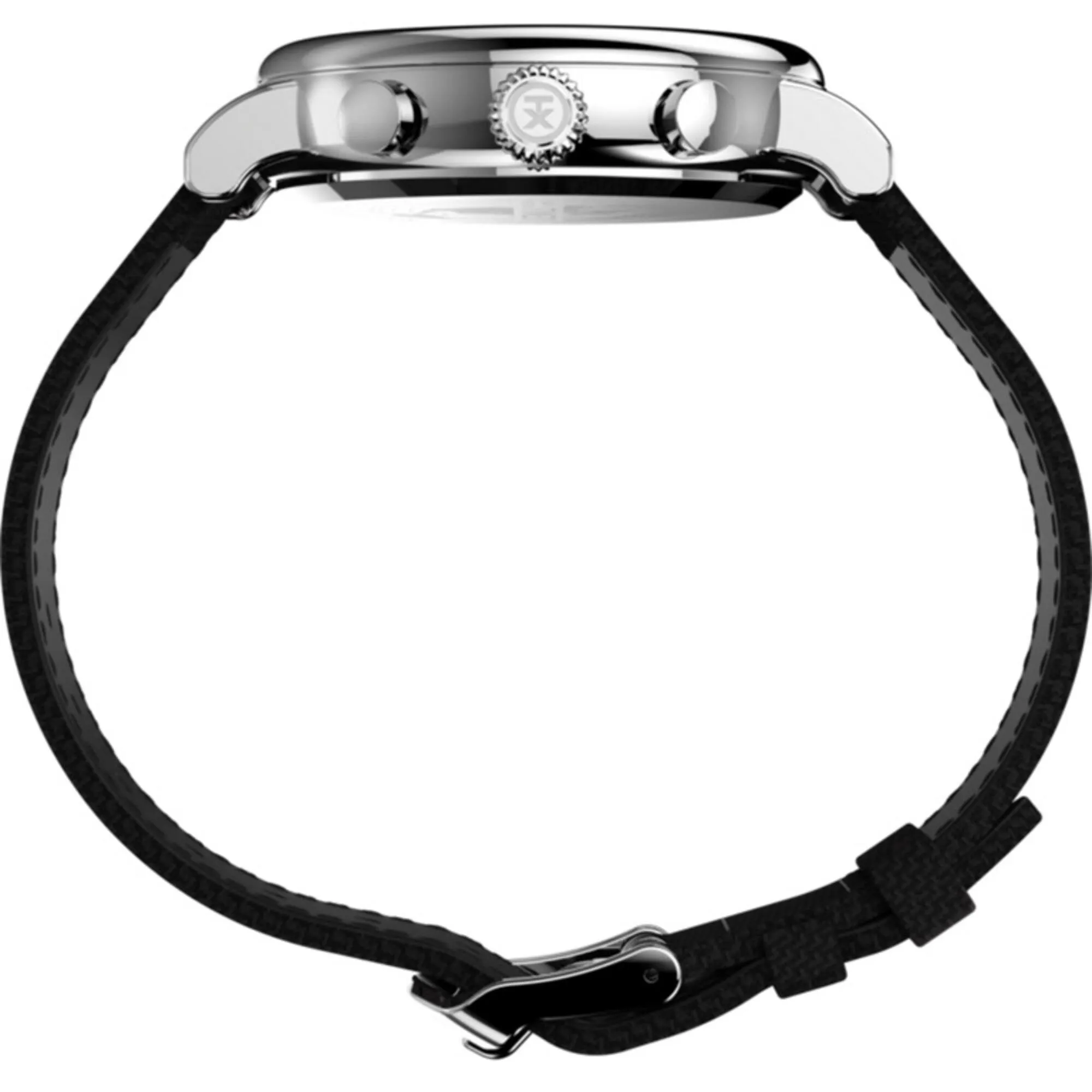 Timex Men's Watch - Standard Chronograph Black Dial Silver Brass Case | TW2V43700VQ Timex Watches