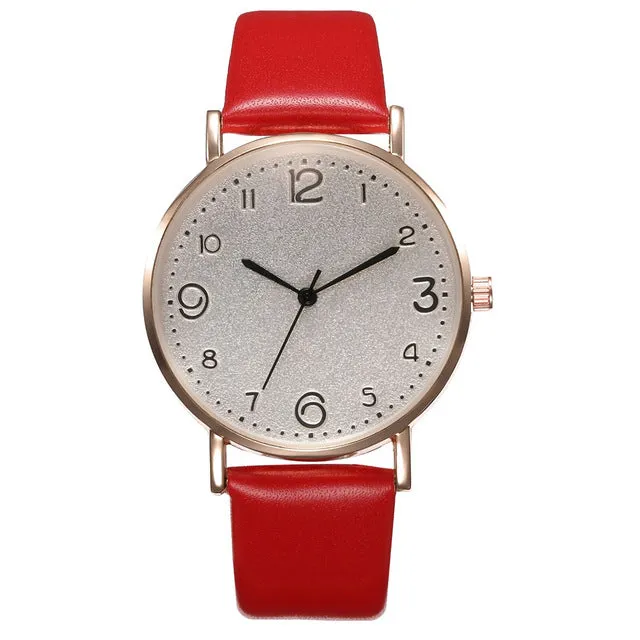 Top Style Fashion Women's Luxury Leather Band Analog Quartz Wrist Watch Golden Ladies Watch Women Dress Reloj Mujer Black Clock Fashion Nova Accessories