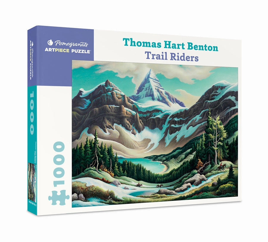 Trail Riders - Thomas Hart Benton 1000 Piece Puzzle