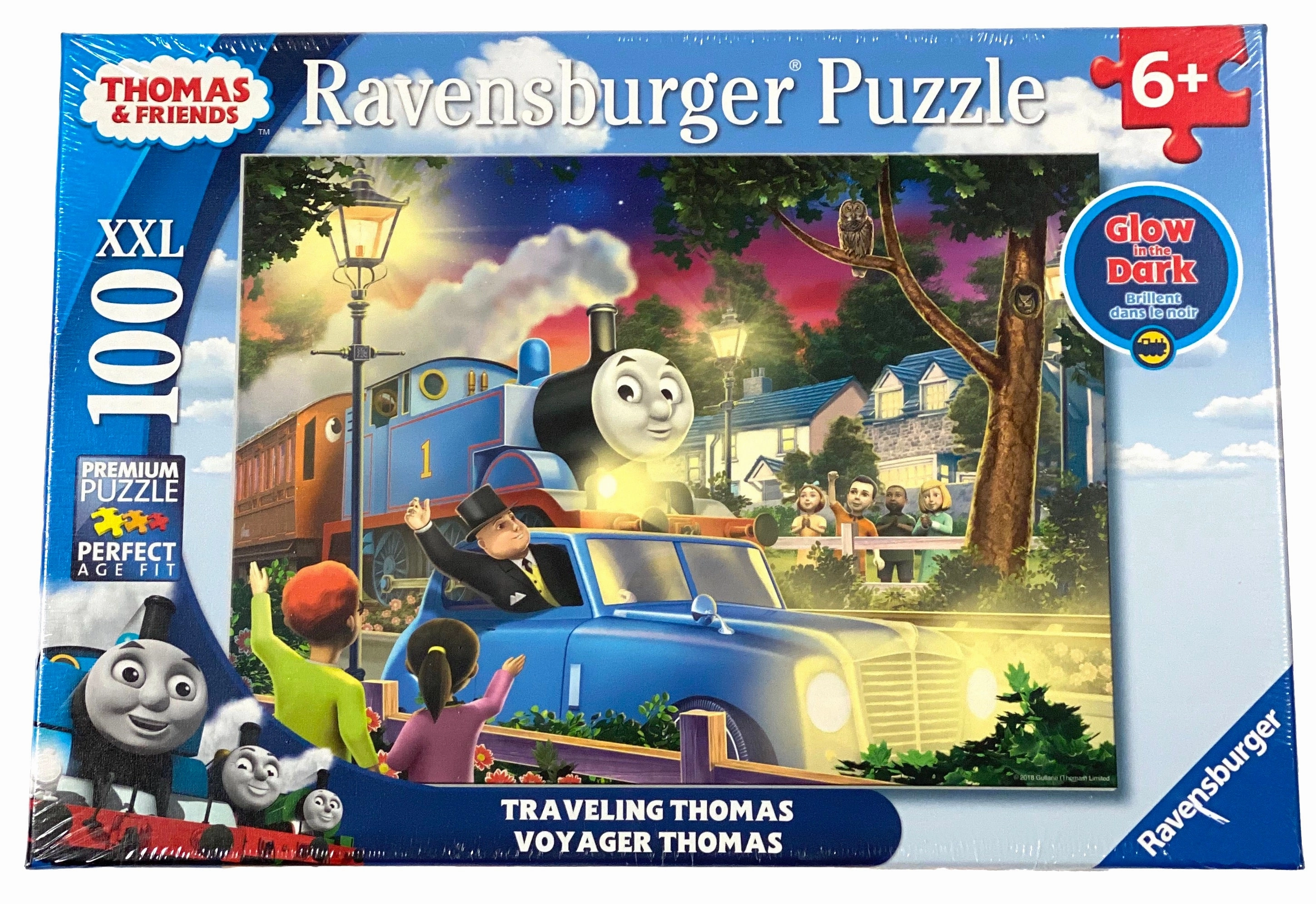 Traveling Thomas Glow In The Dark 100 Piece Puzzle