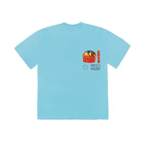 Travis Scott Cactus Jack C/O 2020 T-shirt Light Blue nike air max 90 classic design running shoes