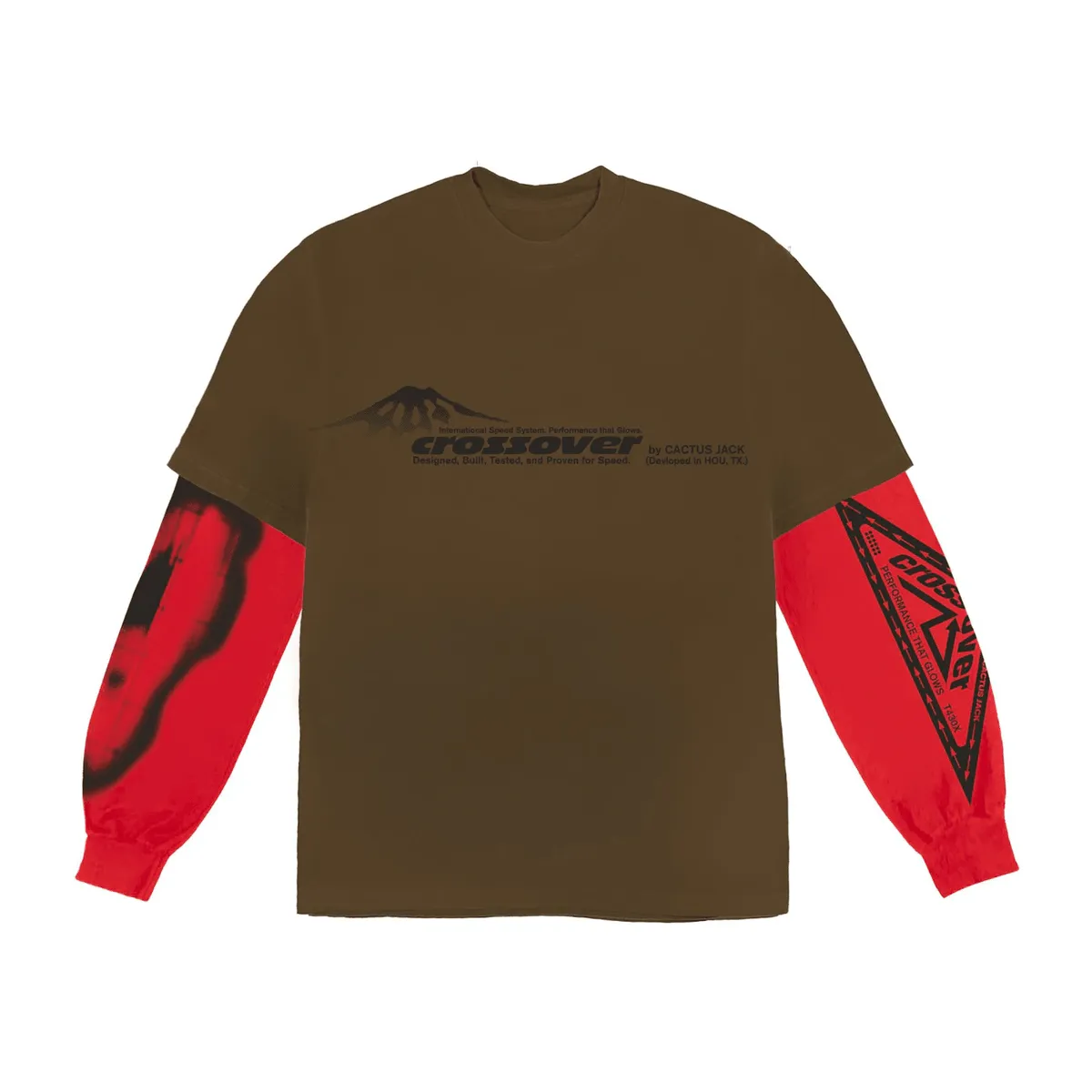 Travis Scott Cactus Jack Crossover Longsleeve Tee Brown nike air max 90 classic design running shoes