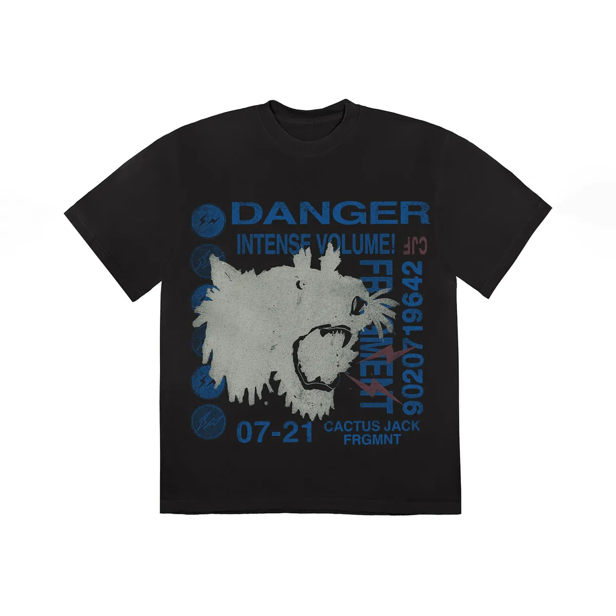 Travis Scott Cactus Jack For Fragment Danger Tee nike air max 90 classic design running shoes