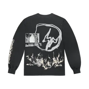 Travis Scott Cactus Jack For Fragment Logo L/S T-Shirt nike air max 90 classic design running shoes