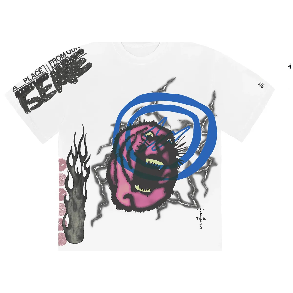 Travis Scott Cactus Jack For Fragment Sunrise Tee nike air max 90 classic design running shoes