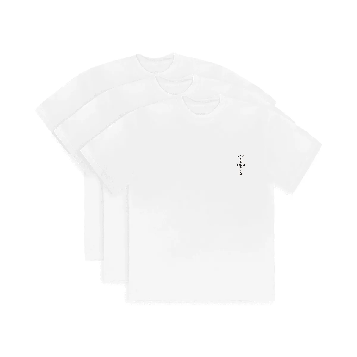 Travis Scott Cactus Jack White T-Shirt (3 Pack) nike air max 90 classic design running shoes