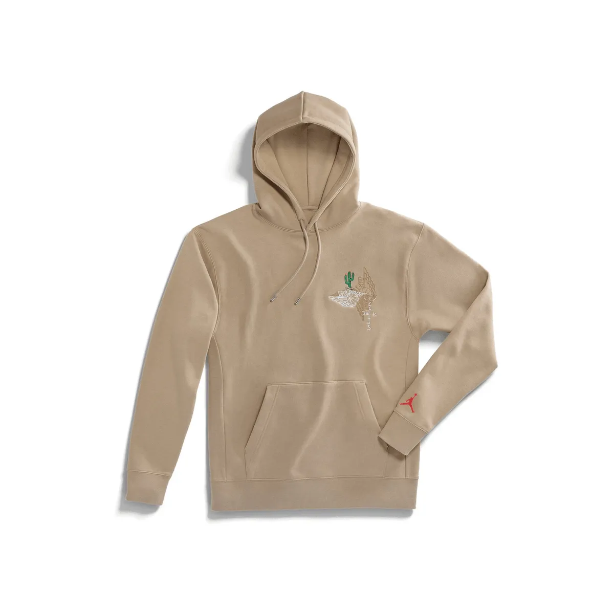 Travis Scott Cactus Jack x Jordan Pullover Hoodie Khaki/University Red nike air max 90 classic design running shoes