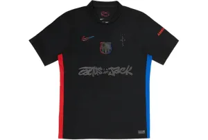 Travis Scott x FC Barcelona 2024/25 Match Away Cactus Jack Jersey Black nike air max 90 classic design running shoes