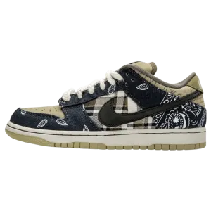 Travis Scott x Nike SB Dunk Low Cactus Jack Nike Dunk casual shoes with iconic low-top shape