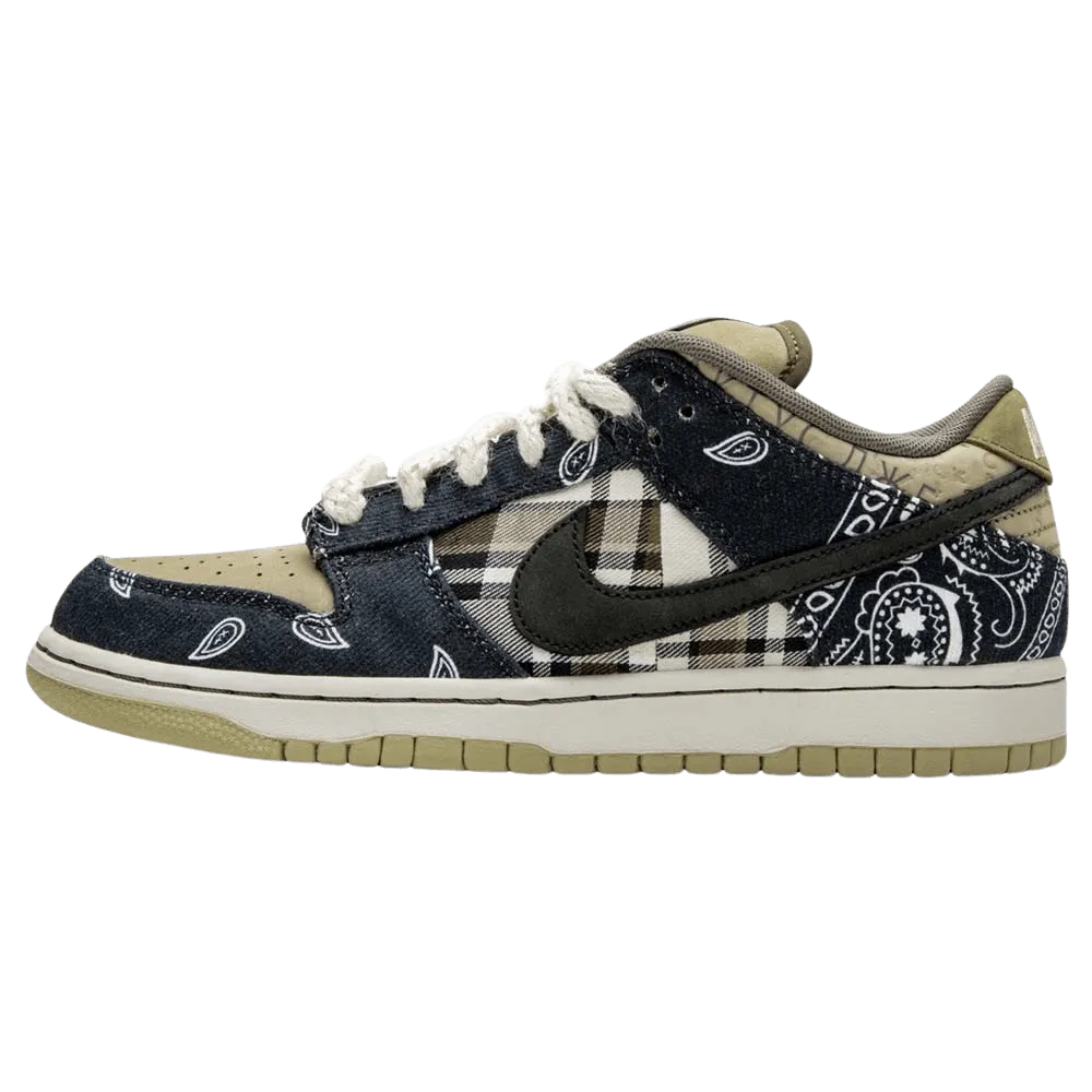 Travis Scott x Nike SB Dunk Low Cactus Jack Nike Dunk casual shoes with iconic low-top shape