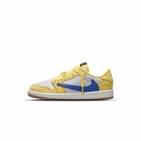 Travis Scott x Air Jordan 1 Low OG PS 'Canary' Air Jordan 1 Low sneakers perfect for casual outfits