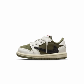 Travis Scott x Air Jordan 1 Low OG TD 'Medium Olive' Air Jordan 1 Low sneakers perfect for casual outfits