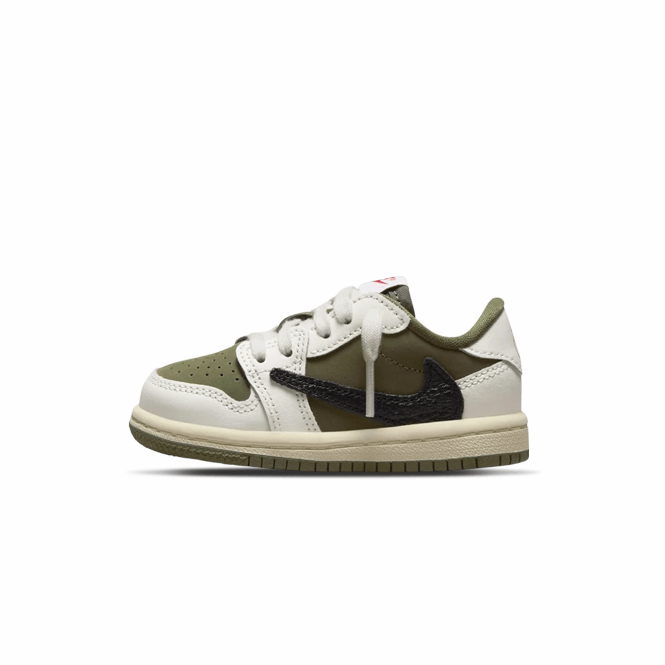 Travis Scott x Air Jordan 1 Low OG TD 'Medium Olive' Air Jordan 1 Low sneakers perfect for casual outfits