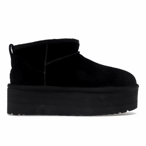 UGG Classic Ultra Mini Platform Boot Black ugg ultra mini boots stylish and warm