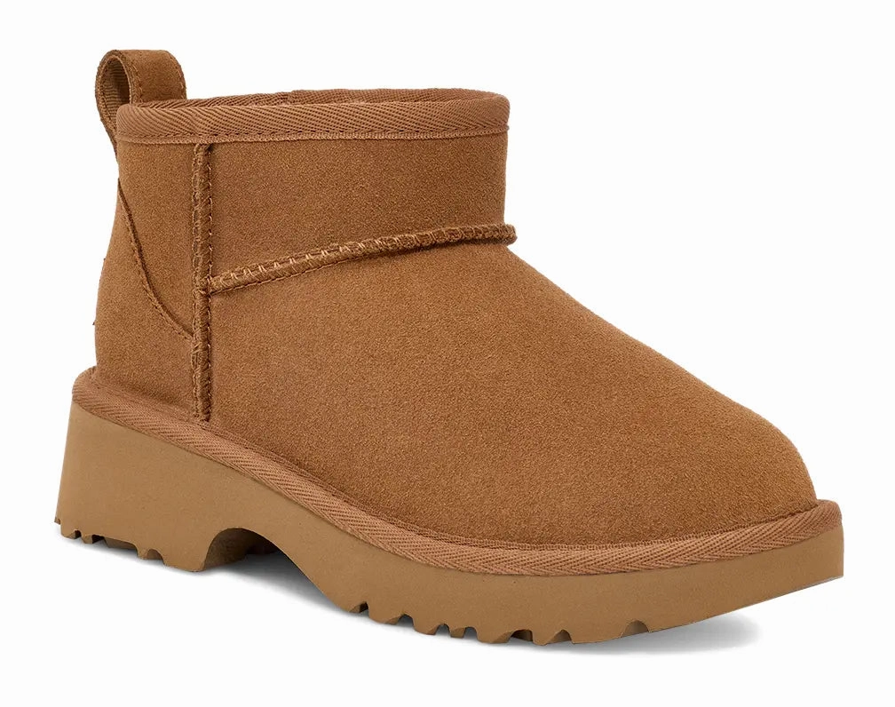 UGG Kids' Classic Ultra Mini New Heights  Cozy, Stylish & Elevated Ugg cozy footwear visuals
