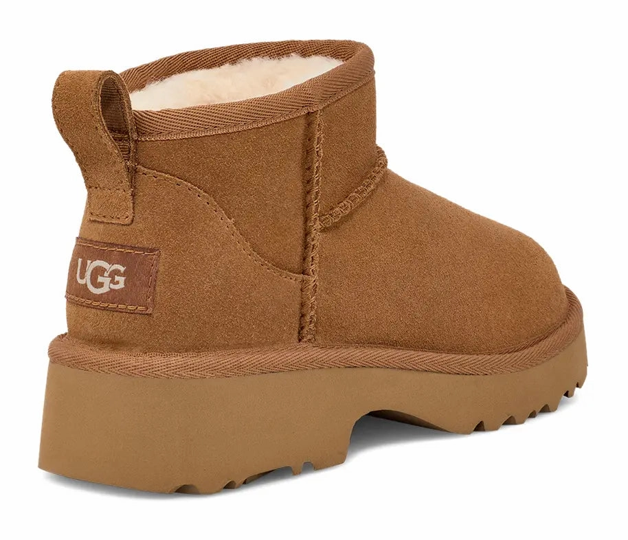 UGG Kids' Classic Ultra Mini New Heights  Cozy, Stylish & Elevated Ugg cozy footwear visuals