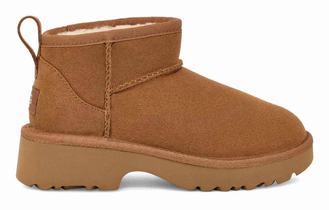UGG Kids' Classic Ultra Mini New Heights  Cozy, Stylish & Elevated Ugg cozy footwear visuals