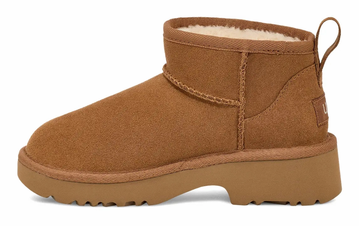 UGG Kids' Classic Ultra Mini New Heights  Cozy, Stylish & Elevated Ugg cozy footwear visuals