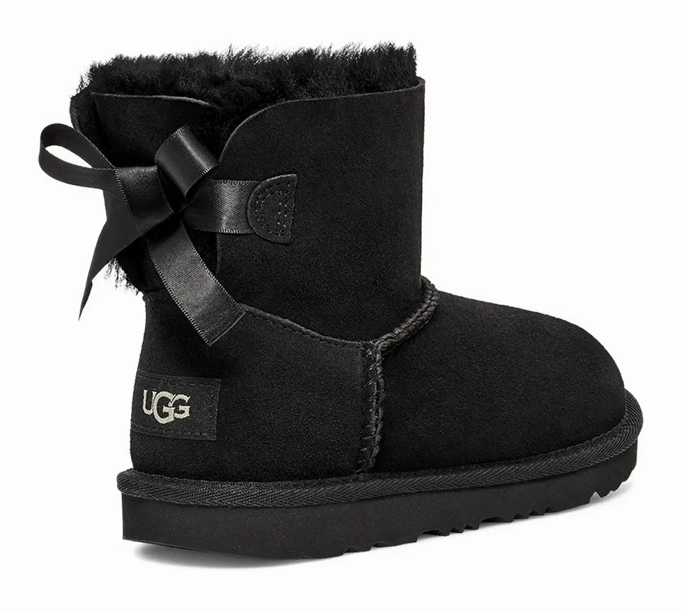 UGG Kids' Mini Bailey Bow II  Cozy, Cute & Play-Ready Ugg cozy footwear visuals