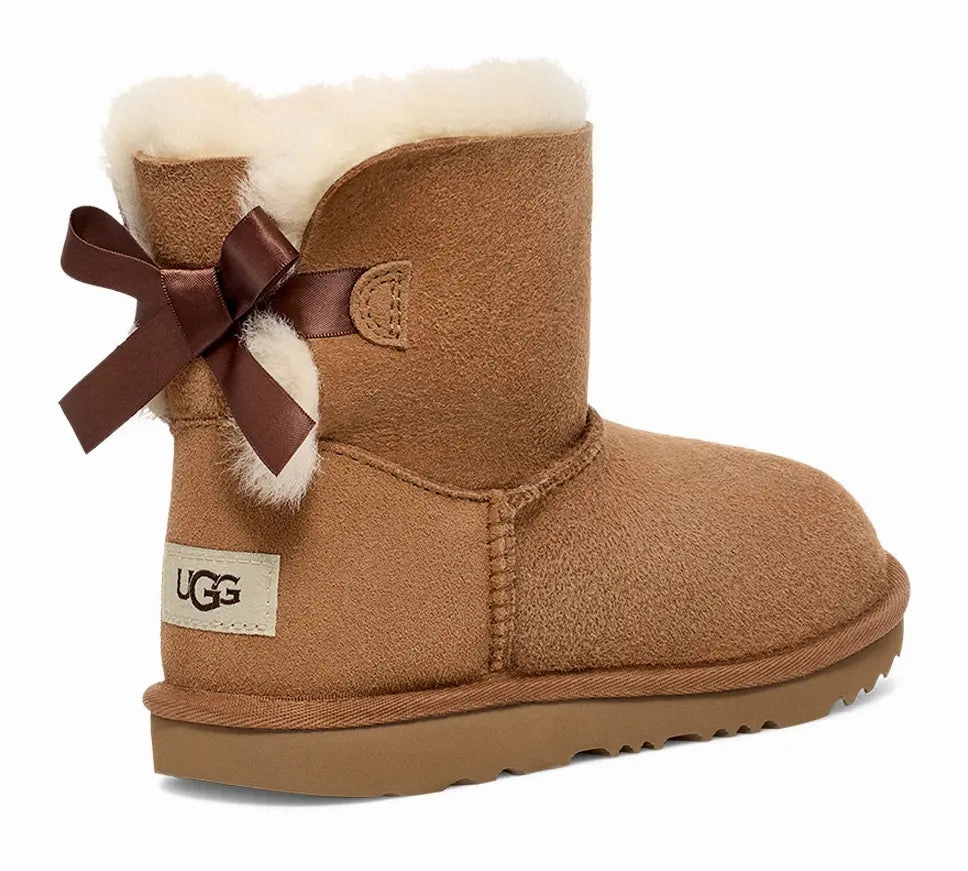 UGG Kids' Mini Bailey Bow II  Cozy, Cute & Play-Ready Ugg cozy footwear visuals