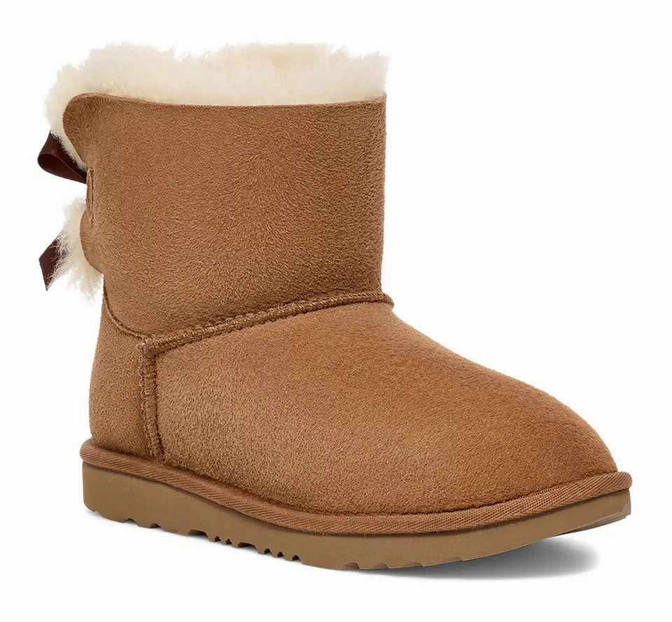 UGG Kids' Mini Bailey Bow II  Cozy, Cute & Play-Ready Ugg cozy footwear visuals