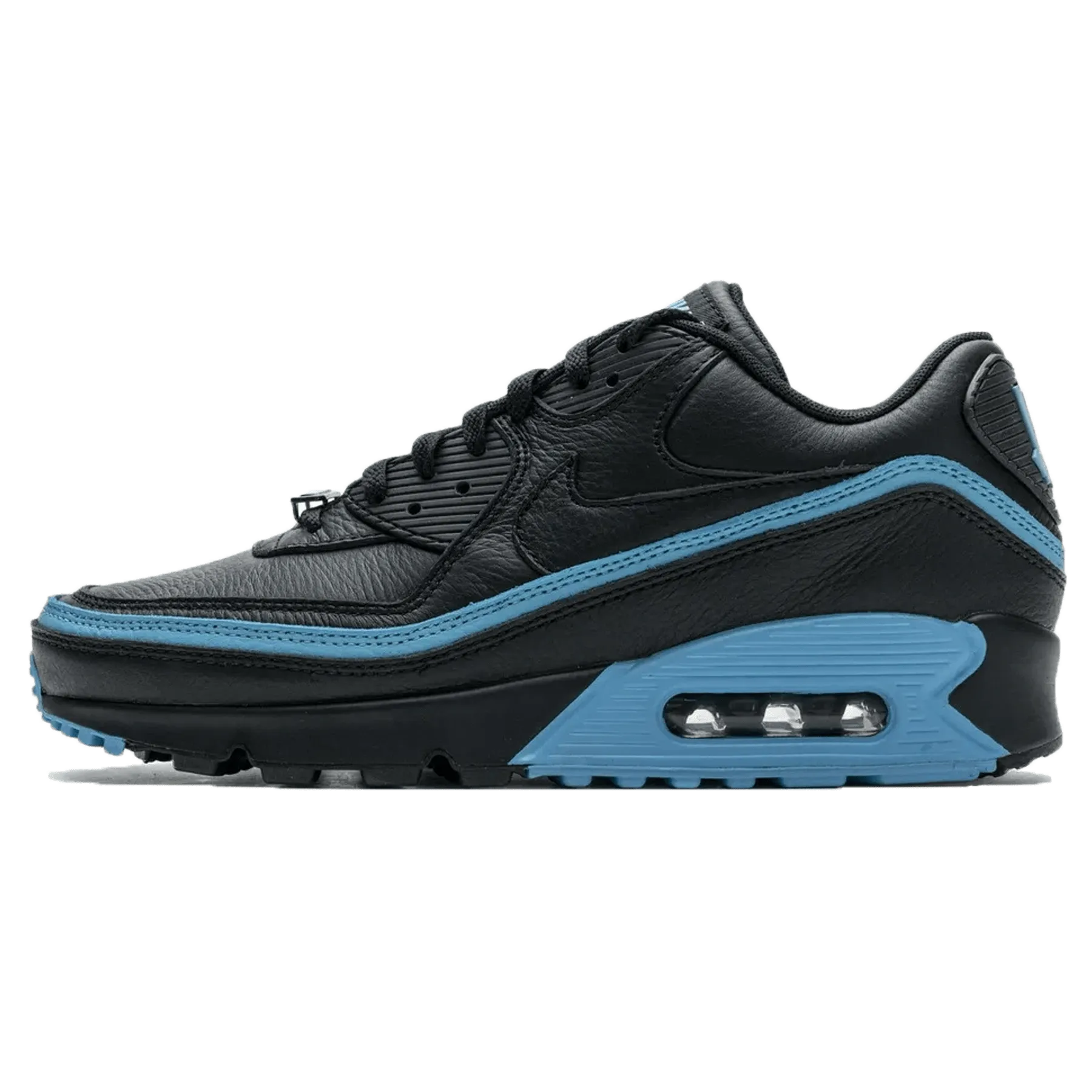 Undefeated x Nike Air Max 90 'Black Blue Fury' Nike Air Max lifestyle sneakers with sport details