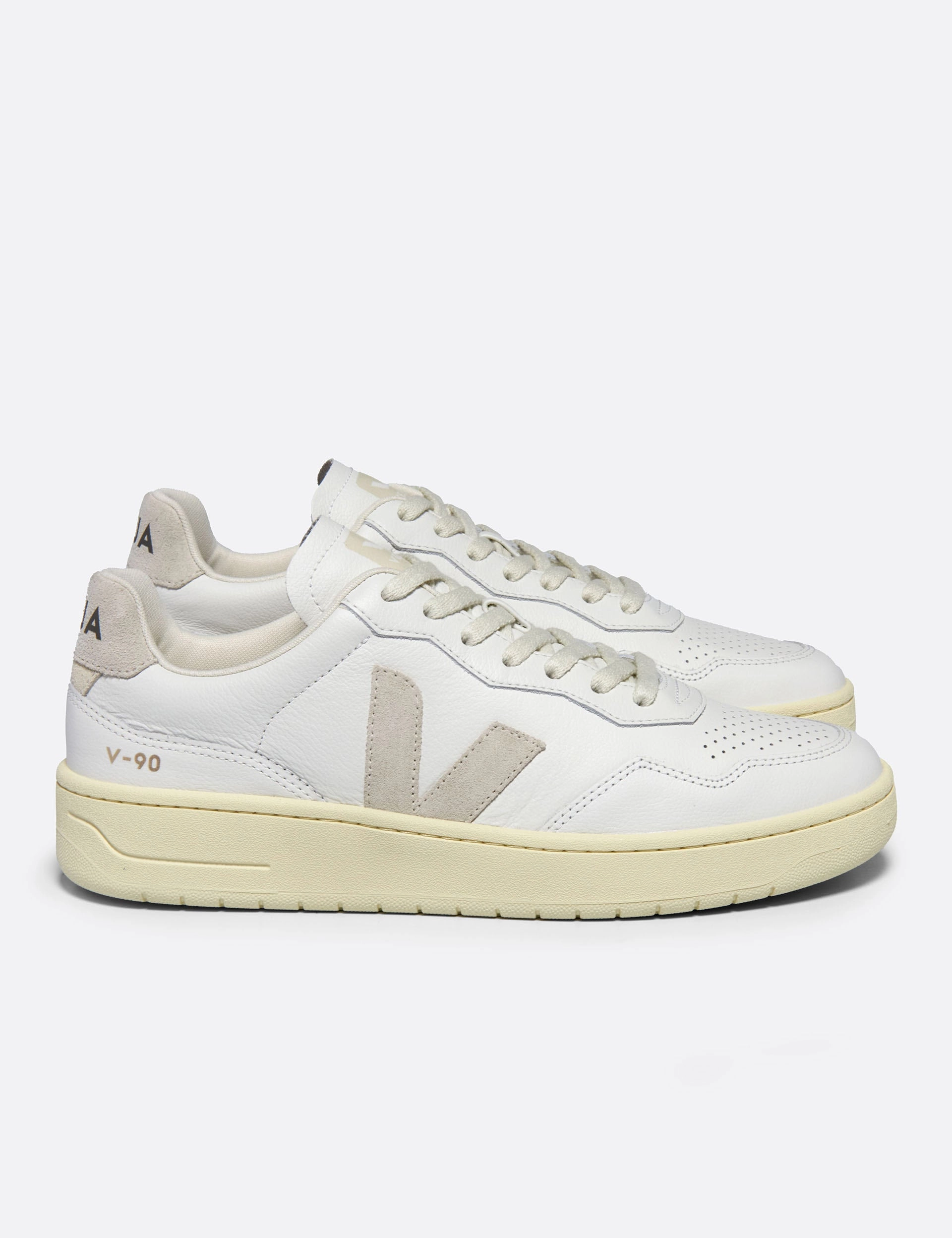 V-90 Leather - White Natural Veja women's trendy casual shoes