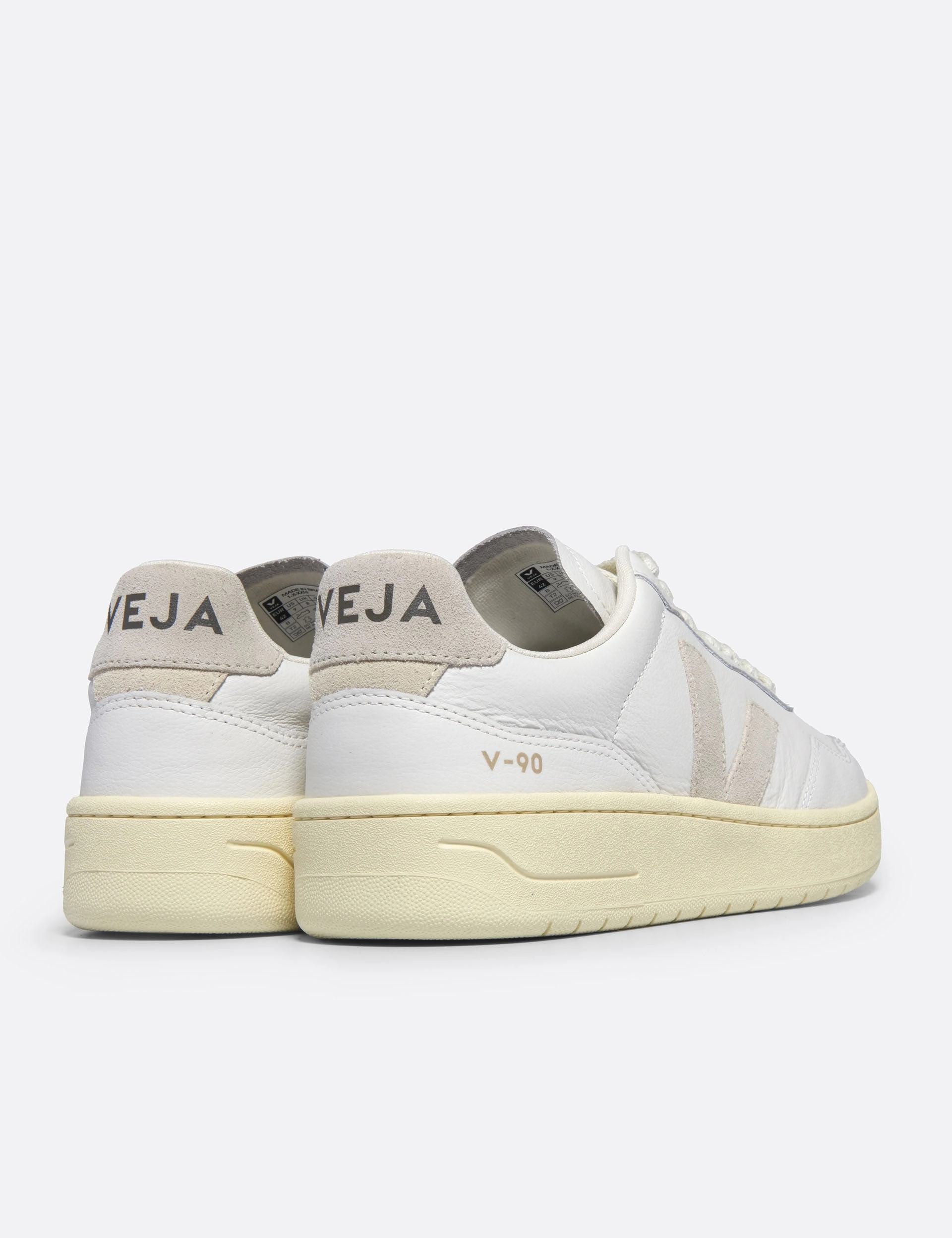V-90 Leather - White Natural Veja women's trendy casual shoes