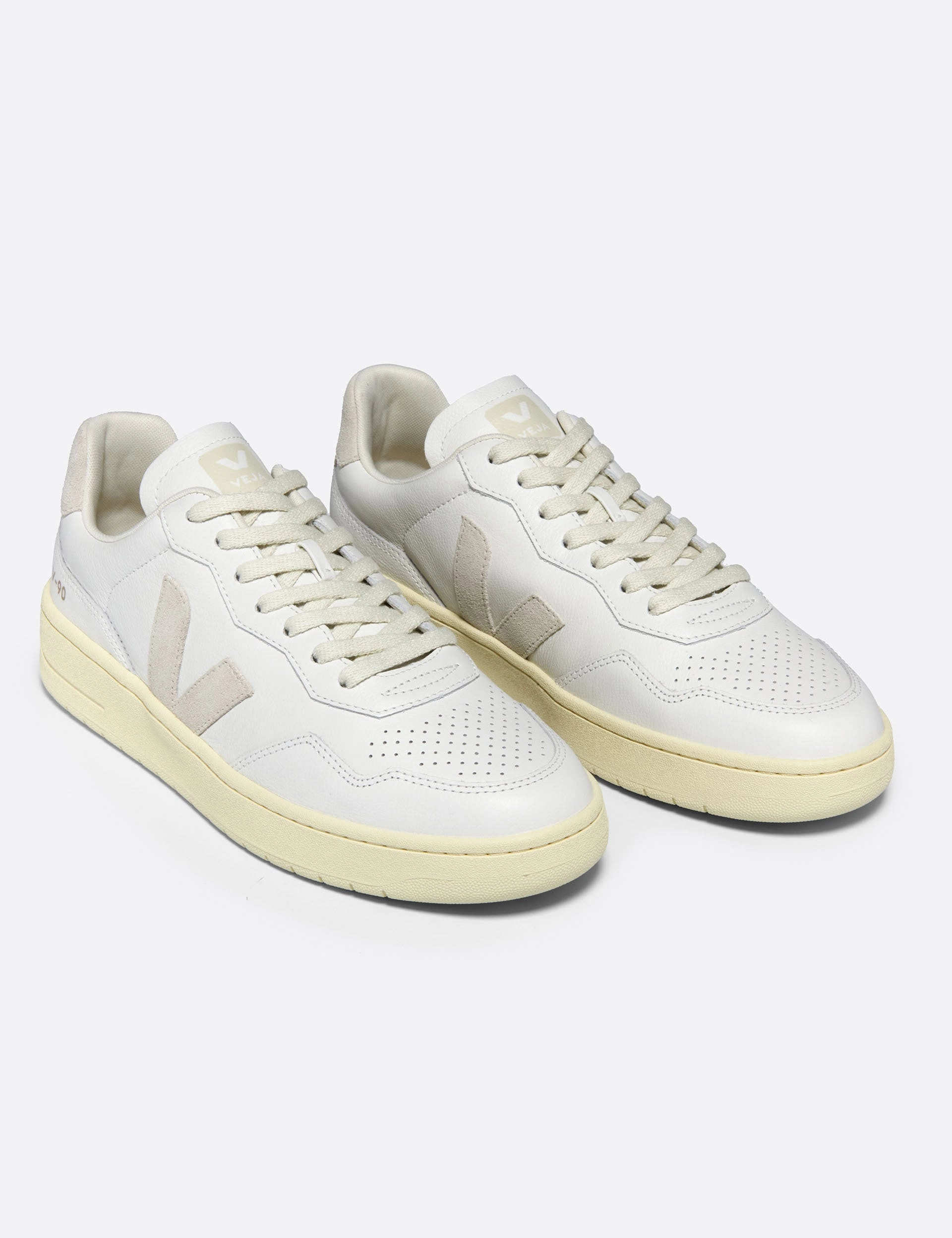 V-90 Leather - White Natural Veja women's trendy casual shoes