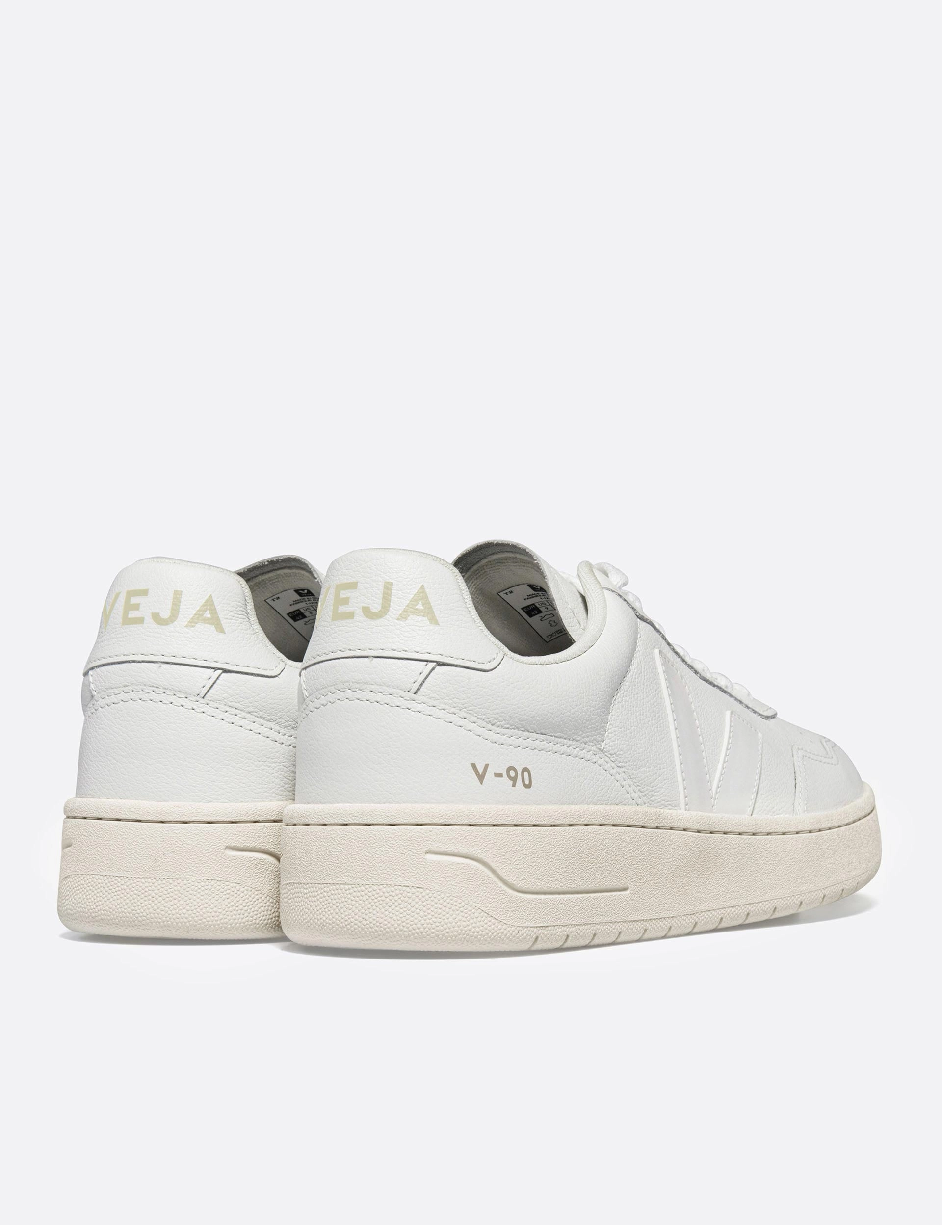 V-90 Leather - White Veja women's trendy casual shoes