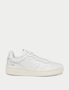 V-90 Leather - White Veja womens shoes with sustainable materials