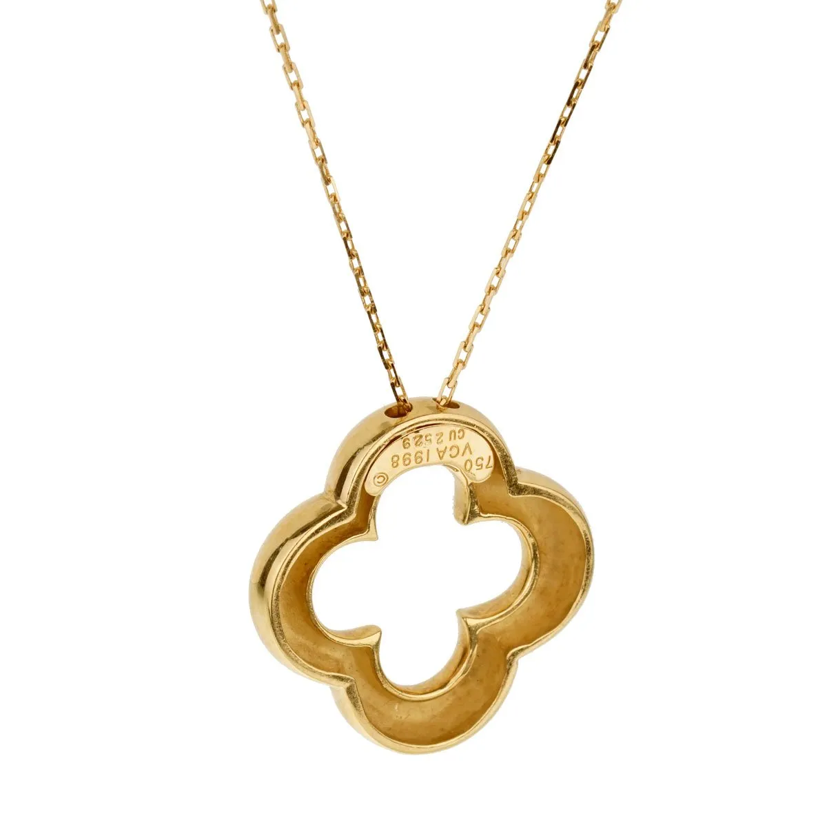 Van Cleef and Arpels Vintage Alhambra Gold Necklace Van Cleef And Arpels Jewelry
