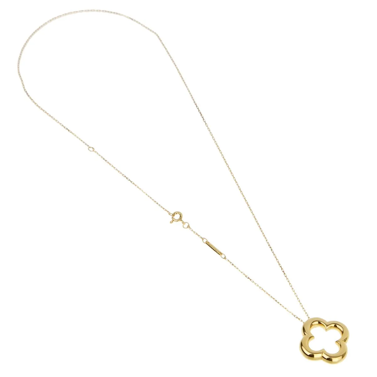Van Cleef and Arpels Vintage Alhambra Gold Necklace Van Cleef And Arpels Jewelry
