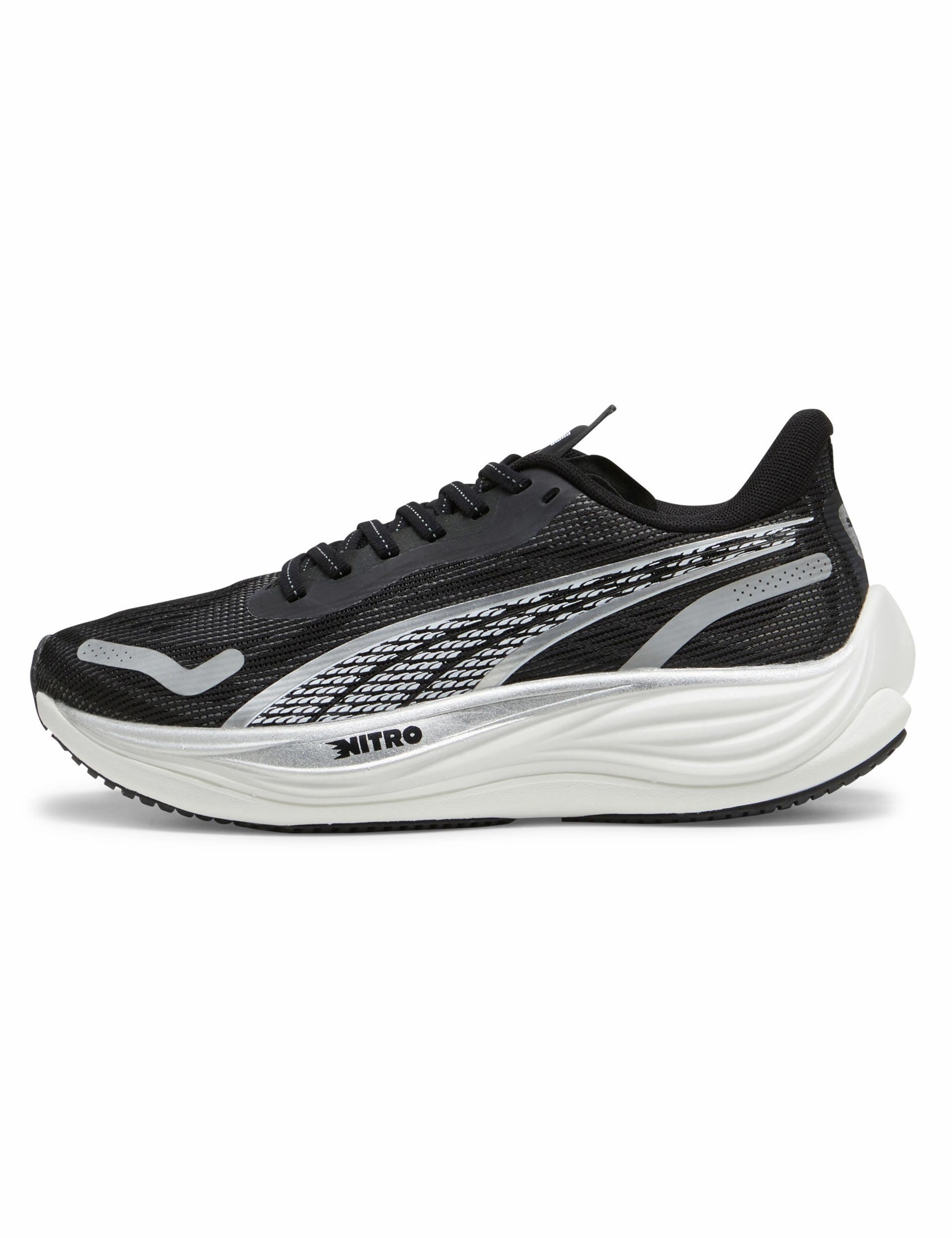 Velocity NITRO 3 Shoes - Black/Silver/White Puma women's stylish sport footwear