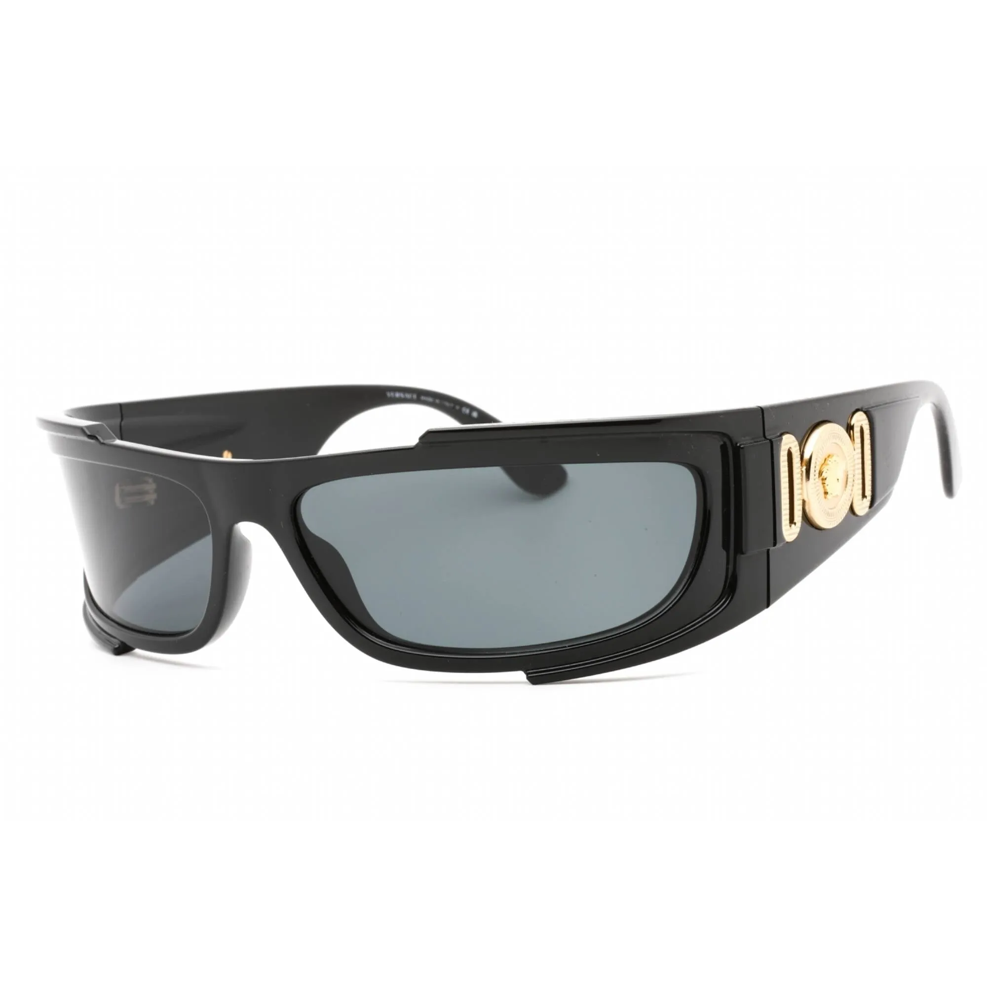 Versace Unisex Sunglasses - Black Rectangular Frame Clear Demo Lens | 0VE4446 536087 Versace Sunglasses