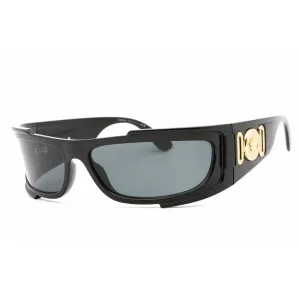 Versace Unisex Sunglasses - Black Rectangular Frame Clear Demo Lens | 0VE4446 536087 Versace Sunglasses