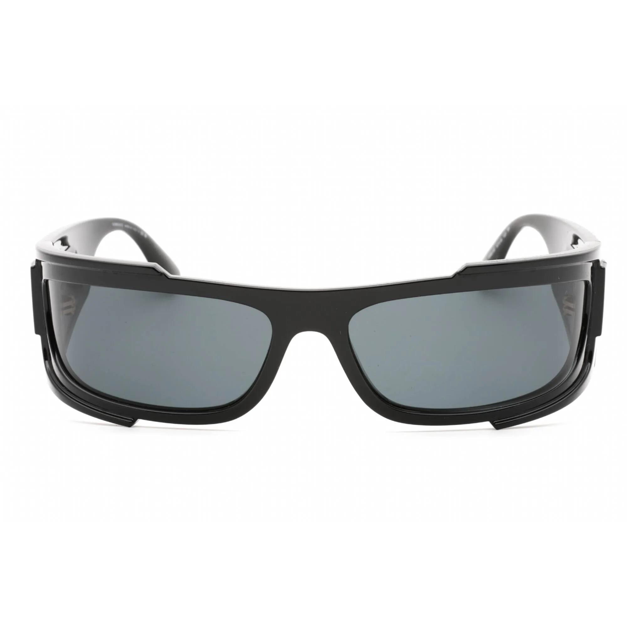 Versace Unisex Sunglasses - Black Rectangular Frame Clear Demo Lens | 0VE4446 536087 Versace Sunglasses