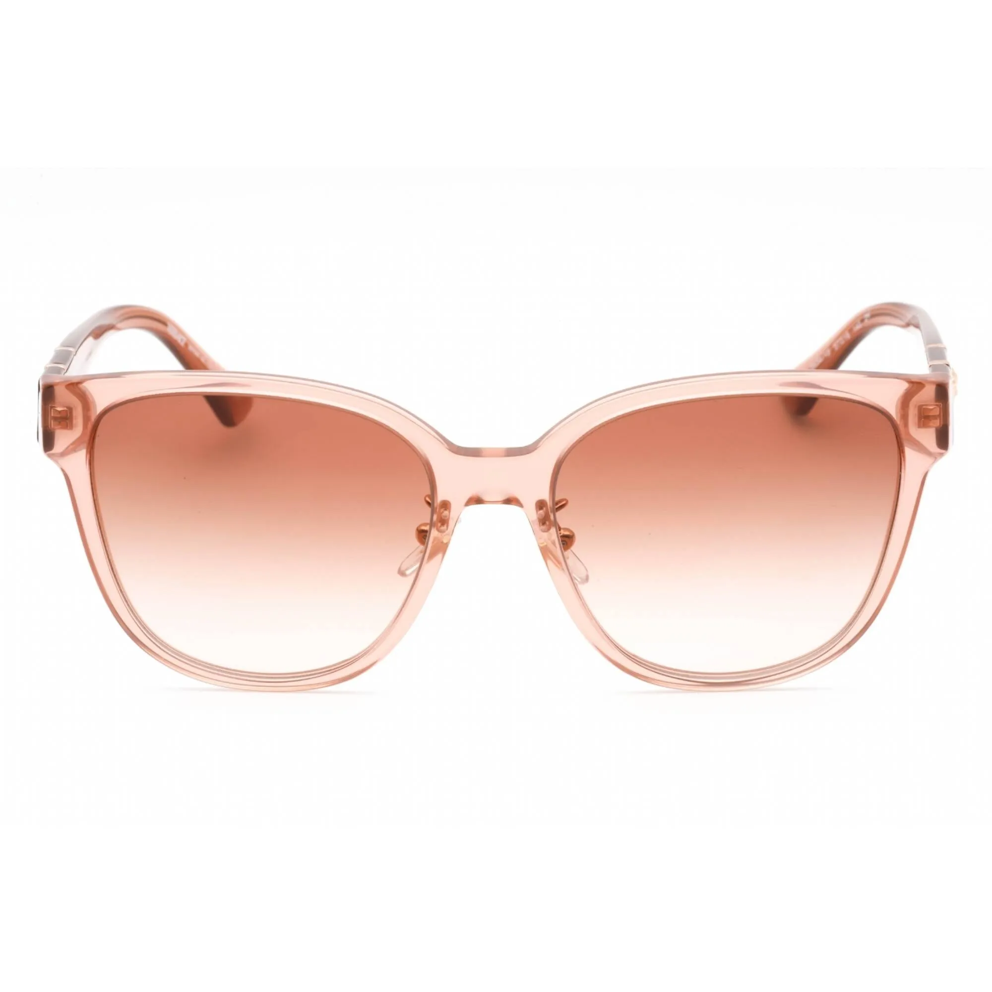 Versace Women's Sunglasses - Peach Transparent Square Plastic Frame | 0VE4460D 543413 Versace Sunglasses