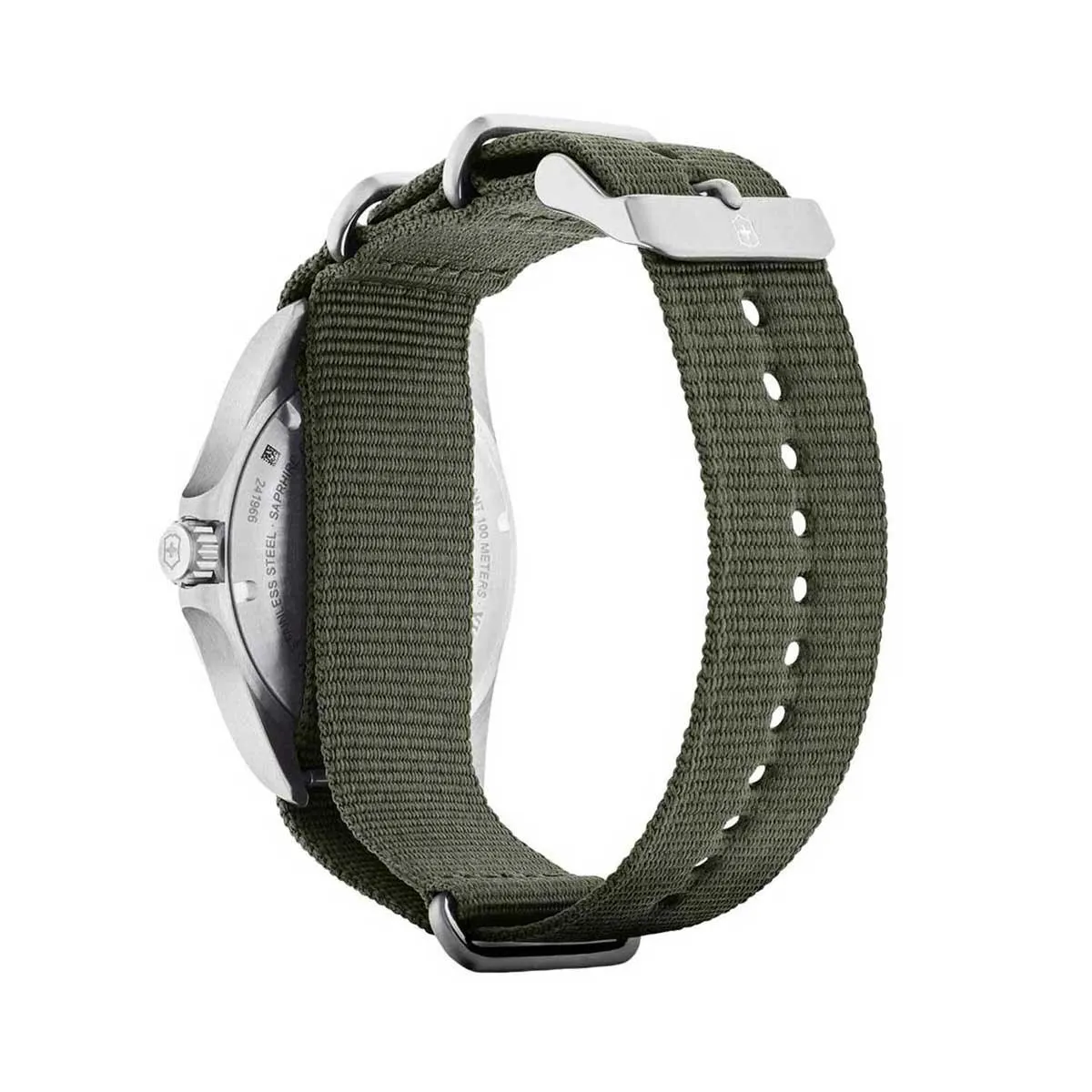 Victorinox Swiss Army Men's Quartz Watch - Heritage Green Dial Fabric Strap | 241966 Victorinox Swiss Army Men's Watches
