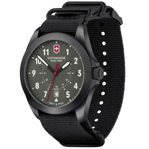 Victorinox Swiss Army Men's Quartz Watch - Heritage Green Dial Fabric Strap | 241972 Victorinox Swiss Army Men's Watches