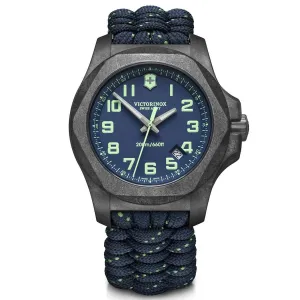 Victorinox Swiss Army Men's Quartz Watch - I.N.O.X. Carbon Blue Strap | 241860 Victorinox Swiss Army Men's Watches