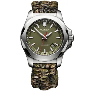 Victorinox Swiss Army Men's Quartz Watch - I.N.O.X. Green Paracord Strap | 241727.1 Victorinox Swiss Army Men's Watches