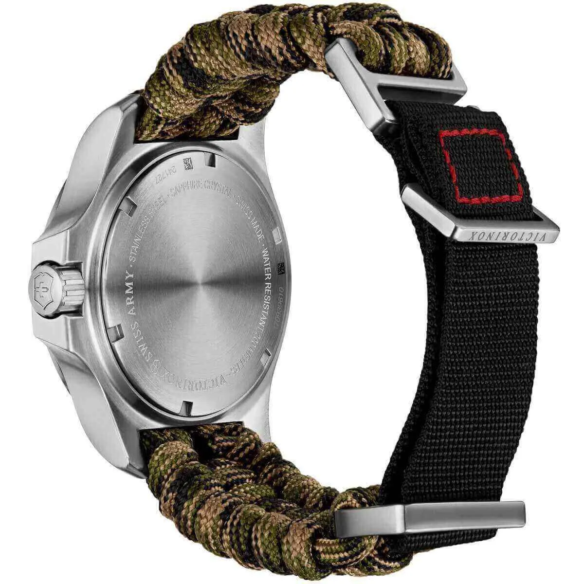 Victorinox Swiss Army Men's Quartz Watch - I.N.O.X. Green Paracord Strap | 241727.1 Victorinox Swiss Army Men's Watches