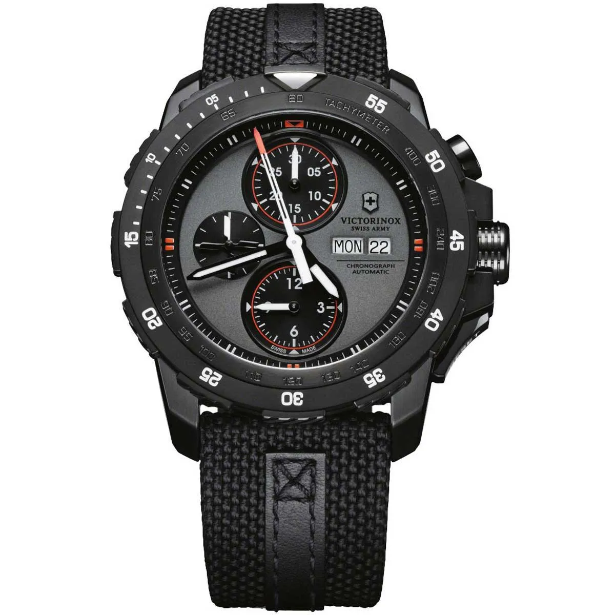 Victorinox Swiss Army Men's Watch - Alpnach Chronograph Grey Dial Black Strap | 241528 Victorinox Swiss Army Men's Watches
