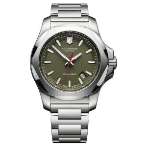 Victorinox Swiss Army Men's Watch - I.N.O.X. Green Dial Bracelet | 241725.1 Victorinox Swiss Army Men's Watches