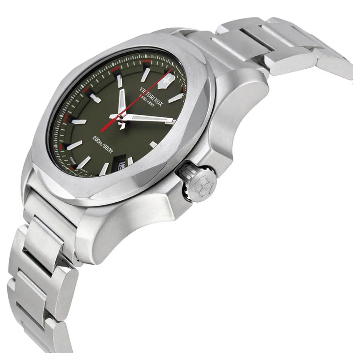 Victorinox Swiss Army Men's Watch - I.N.O.X. Green Dial Bracelet | 241725.1 Victorinox Swiss Army Men's Watches